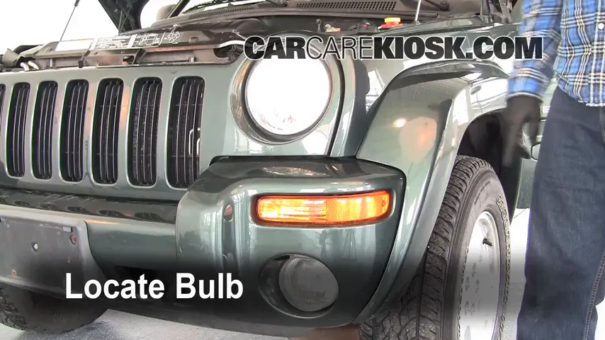 2002 Jeep Liberty Limited 3.7L V6 Luces Faro delantero (reemplazar foco)